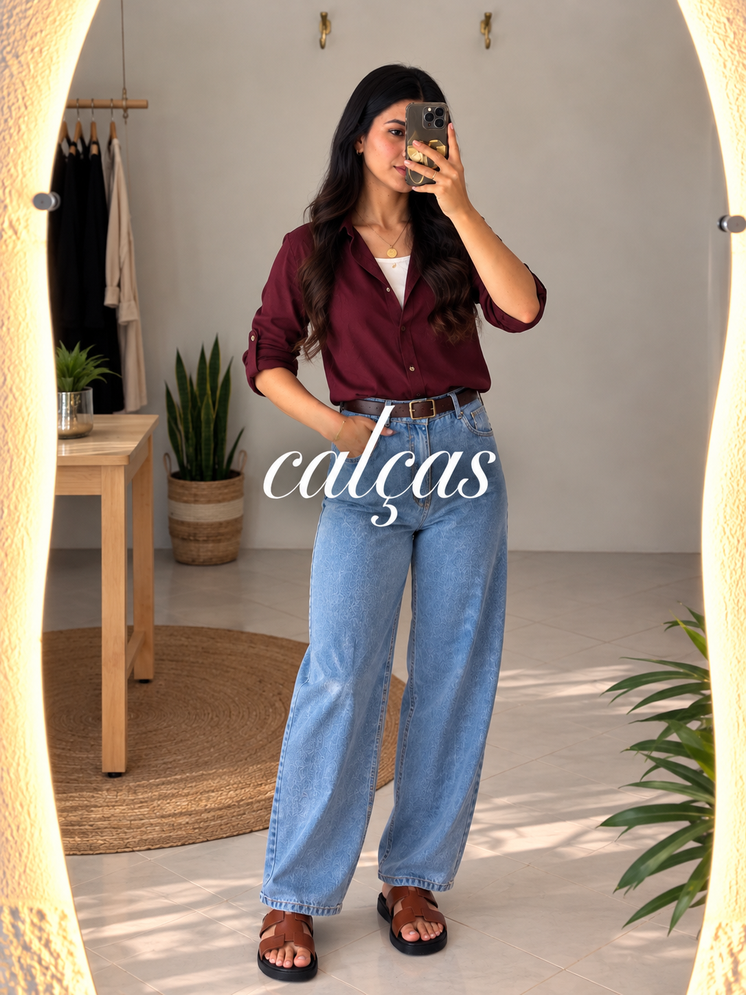 Calças e calças jeans