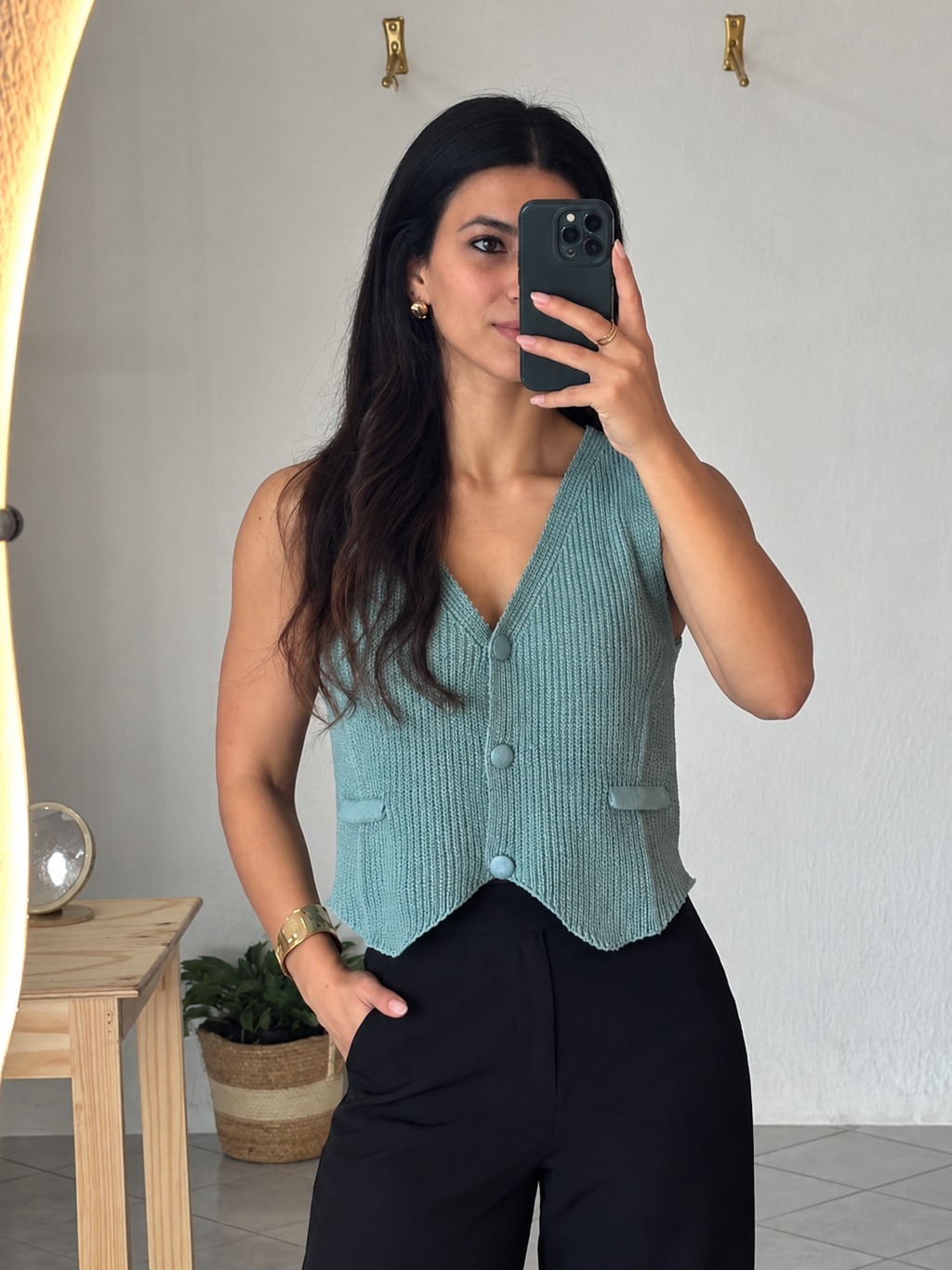 Colete Mirella em tricô | ZANZI
