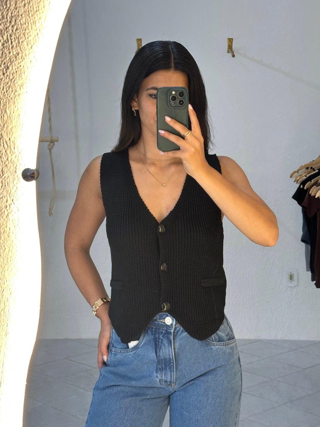 Colete Mirella em tricô | ZANZI