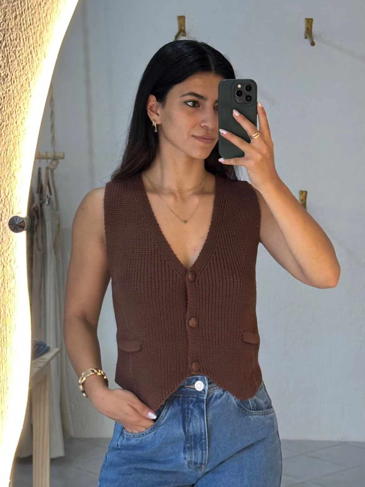 Colete Mirella em tricô | ZANZI