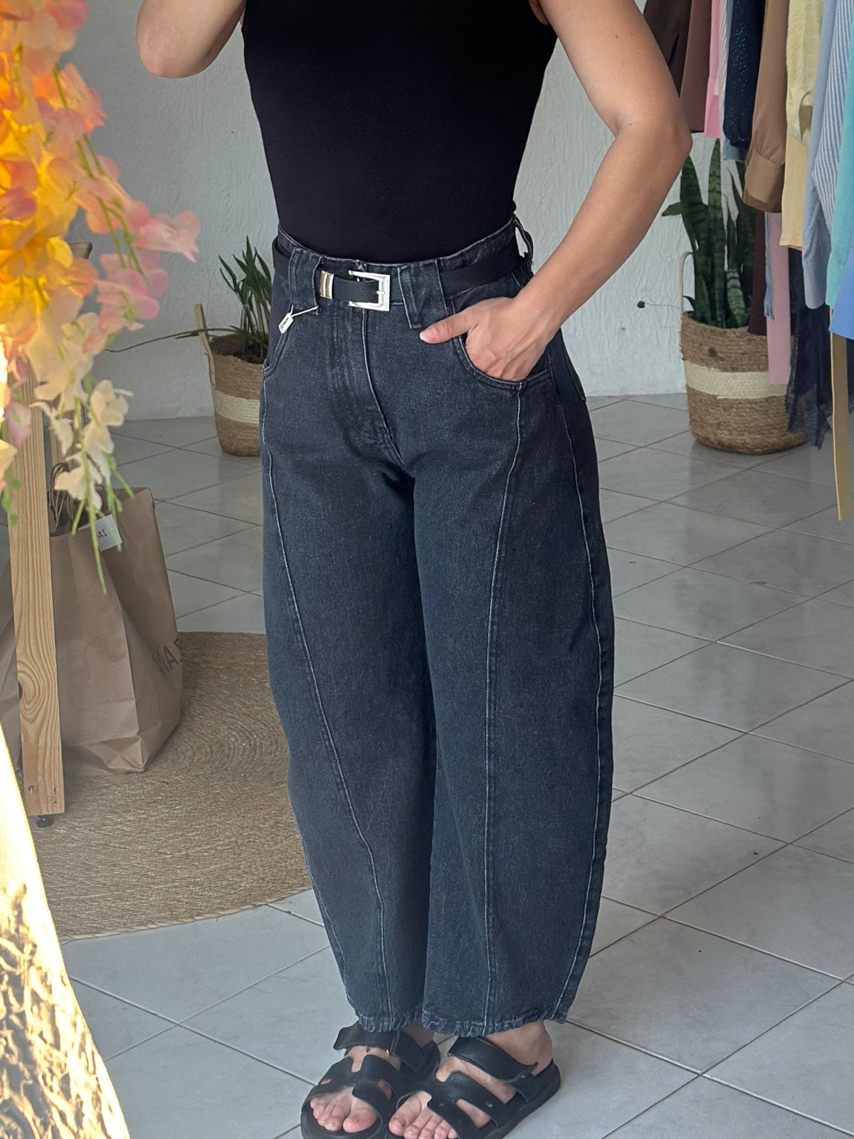 Calça jeans Cibele – Barrel | ZANZI
