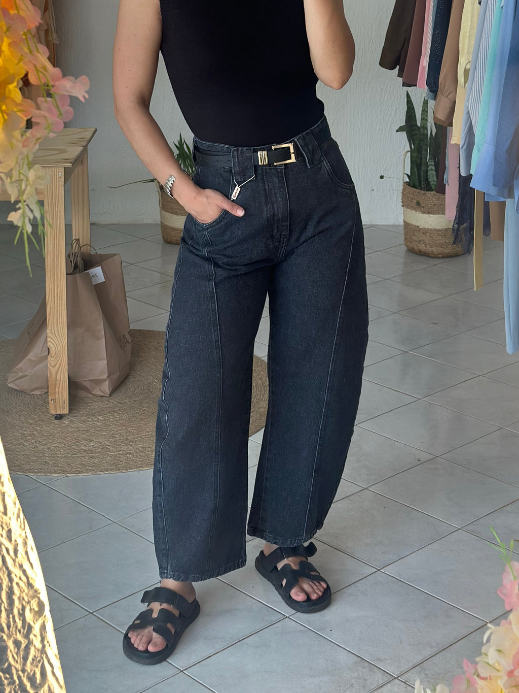 Calça jeans Cibele – Barrel | ZANZI